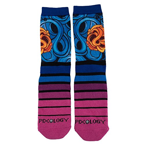 PIXOLOGY Void Unisex Graphic Sublimation Crew Socks 1 Pairs (Multi Color), One Size