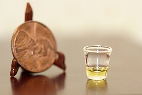Dollhouse Miniature 1:12 Scale Artisan Single Glass of Whiskey