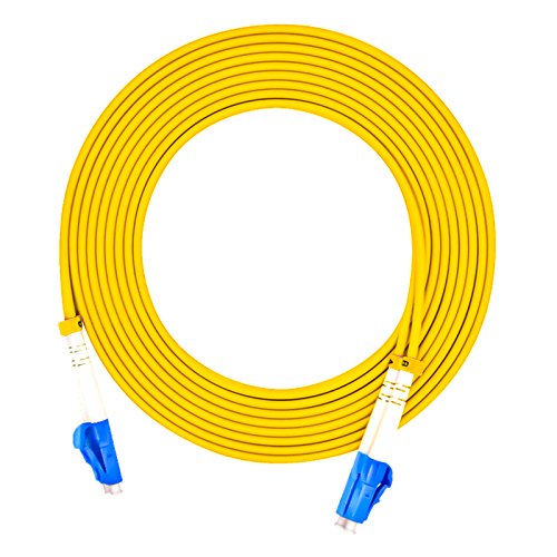 Jeirdus 3Meters 10ft LC to LC Duplex 9/125 Single-Mode Fiber Optic Cable Jumper Optical Patch Cord LC-LC