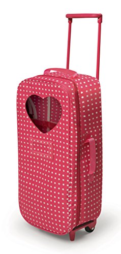Badger Basket Trolley Doll Travel Case with Rocking Bed (fits American Girl Dolls) , Star Pattern