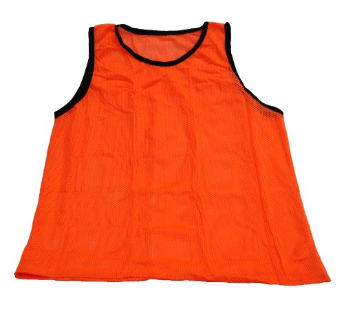 Workoutz Big and Tall Scrimmage Vest (1 Qty, Orange) Soccer Pinnie Training Jersey