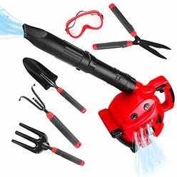 Toy Choi's Kids Leaf Blower Toy Tool Set Boys Pretend Play Tools Outdoor Lawn Toy Real Blow Air for Boys and Girls