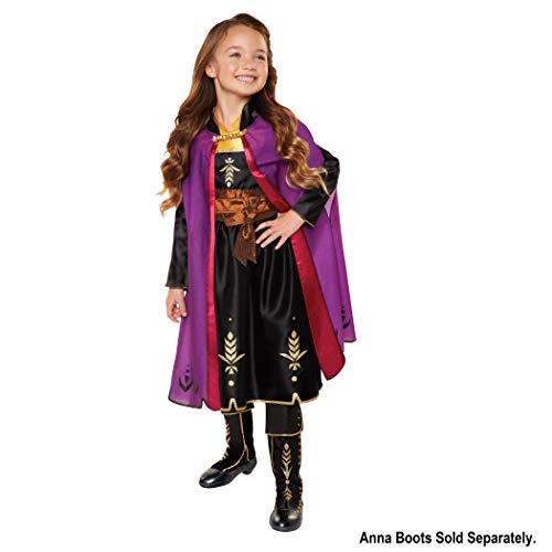 Disney Frozen 2 Disguise Disney Girls Frozen 2 Princess Anna Black & Purple Glitter Costume Dress Small 4-6