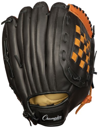 Champion Sports Leather Front Fielder's Glove (Left-Handed, 11-Inch)