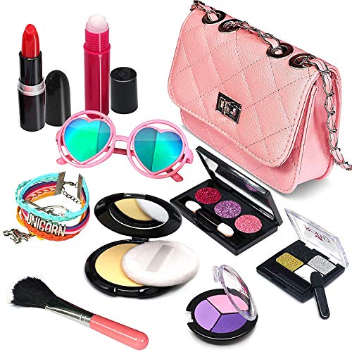 For Ideahome Pretend Makeup Girls Cosmetic Toys - Fake Make Up Kit Pretend Make up Set for Kids Girl Children Princess Play Makeup Game