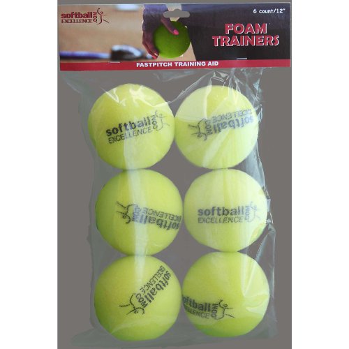 Softball Excellence Foam Trainers (6 Balls per Pack)