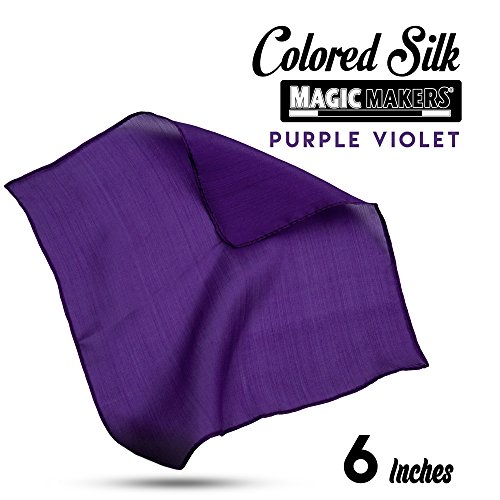 Magic Makers Professional Grade 6 Inch Magician's Silk - Purple Violet