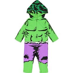 Marvel Avengers The Hulk Toddler Boys' Zip-Up Hooded Costume Coverall (5T)