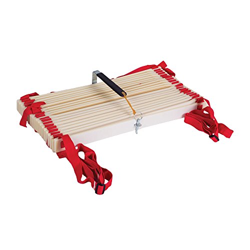 Power Systems Pro Adjustable Slat Agility Ladder Kit, Includes Two 15-Foot x 20 Inch Connectable Ladders, Red/White (30650)