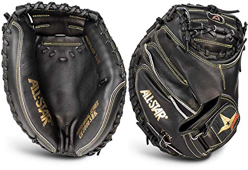 ALL-STAR All Star Pro Elite Catchers Baseball Gloves Closed Black 35 Inch Right Hand