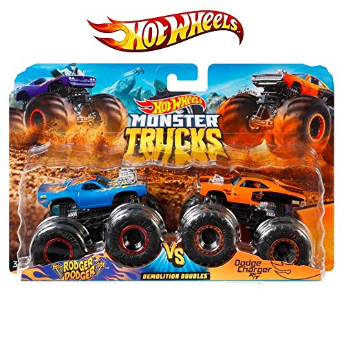 Hot Wheels Monster Demo Doubles Trucks 2 Pack - Styles May Vary