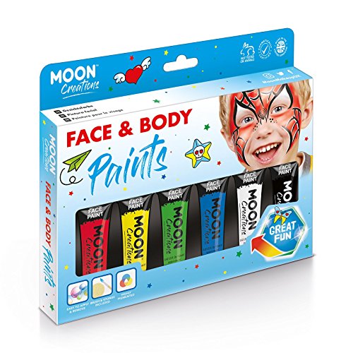 Moon Creations Face & Body Paint Primary Colours Boxset by Moon Creations - 0.40fl oz