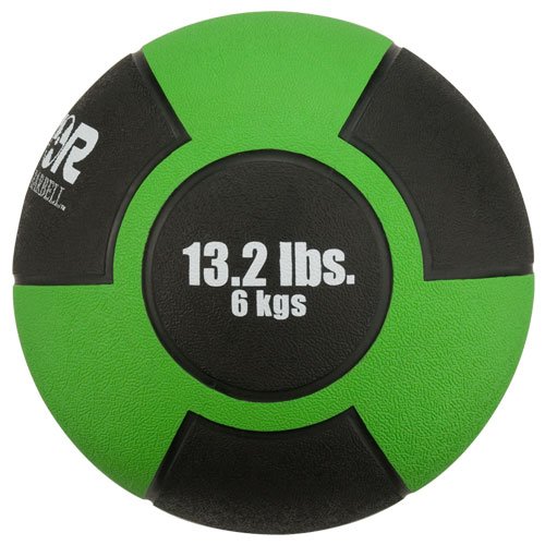 Champion Barbell Rubber Medicine Ball - 13.2 lb. - Green