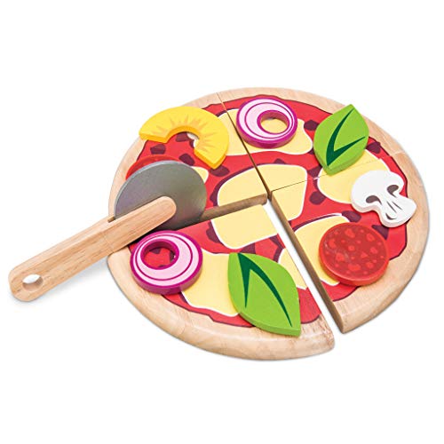 Le Toy Van Honeybake Collection Create Your Own Pizza Set Premium Wooden  Toys for Kids Ages 3 years & Up