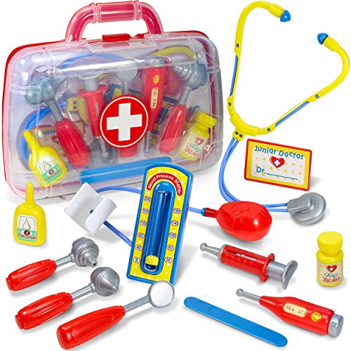 Kidzlane Medical Doctor Kit for Kids - Pretend & Play Doctor Set - Packed in a Sturdy Gift Case