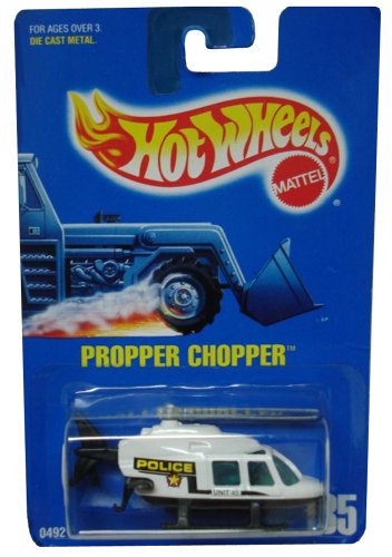 Mattel Hot Wheels Propper Chopper All Blue Card #185 Unit 45