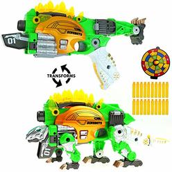 Big Mo's Toys Kids Gun - Soft Foam Bullet Kid Gift Dinosaur Transformer Shot Gun - 1 Gun and 20 Bullets