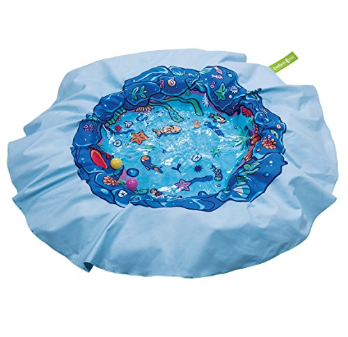EverEarth Toys EverEarth E Lite Waterproof Beach Blanket & Kiddie Pool, Blue