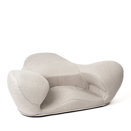 Alexia D371-E-066 Meditation Seat, Dove Grey Fabric