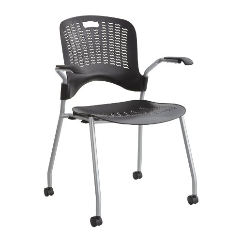 Safco Products Sassy Stack Chair, Black