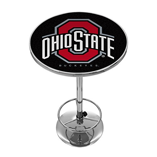 Trademark Gameroom NCAA Ohio State University Chrome Pub Table