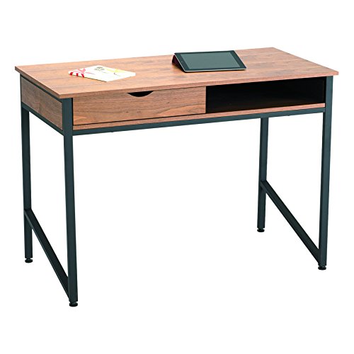 Safco Products Studio Single Drawer Desk, Black