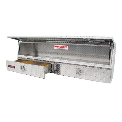 Brute 80-TBS200-72-BD Pro Series 72" Contractor TopSider Polished Aluminum Tool Box with Doors & Drawers