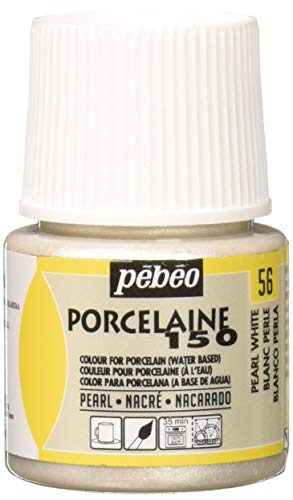 Pebeo Porcelaine 150, China Paint, 45 ml Bottle - Pearl White
