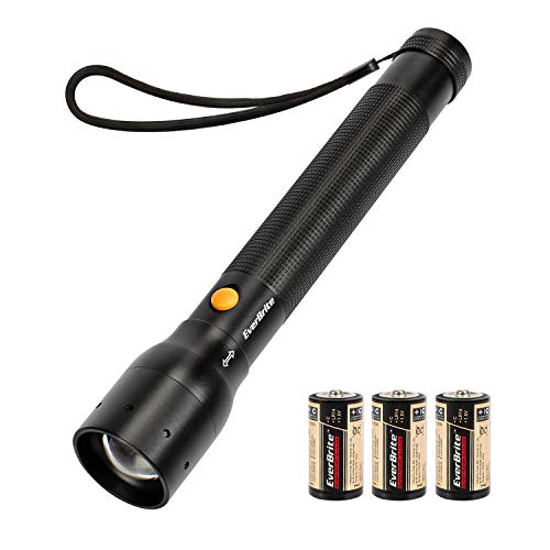 EverBrite Ultra Bright Tactical Flashlight, 900 Lumen CREE XP-G LED, Zoomable Adjustable Focus, 3 Light Modes, Heavy-duty