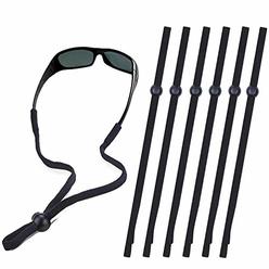 SHINKODA Sunglass Strap, Sports Glasses Band, Adjustable Sun Glasses Cord Lanyard Neck Holders for Men Women Kids, Multipack, Bl