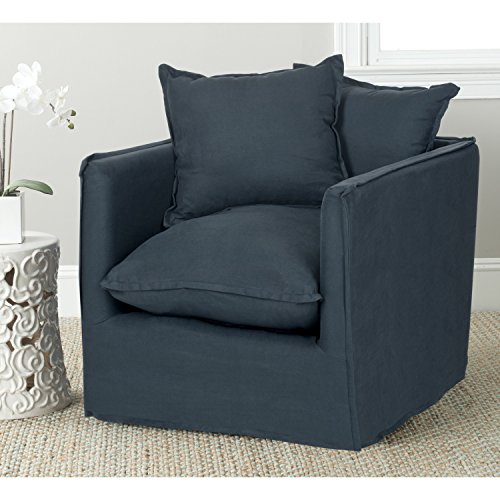 Safavieh Mercer Collection Joey Arm Chair, Blue
