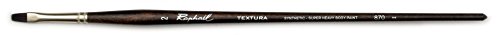 Raphael Textura Heavy Duty Synthetic, Acrylic & Thick Medium Brush, Series 870, Flat, Size 2