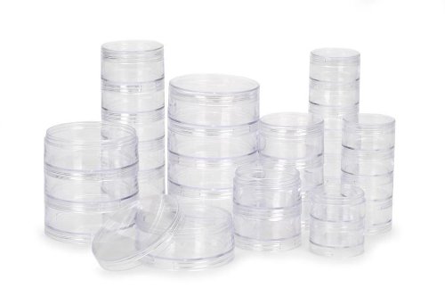 Darice Round Bead Caddy, 6 Stacks (30 Count Total)