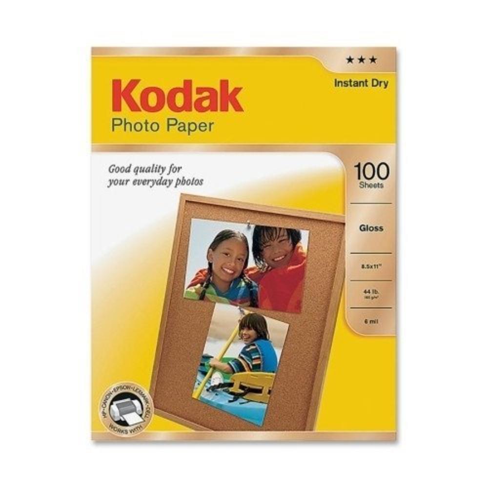 Kodak Glossy Photo Paper, Letter Size (8 1/2" x 11"), Pack of 100 Sheets