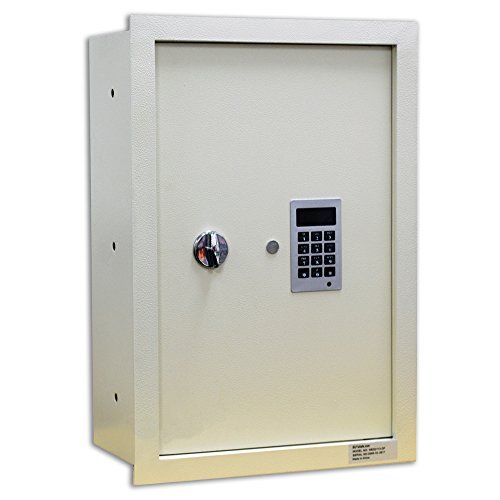 BUYaSafe WES2113-DF Fire Resistant Electronic Wall Safe 8" Deep for Deeper Walls
