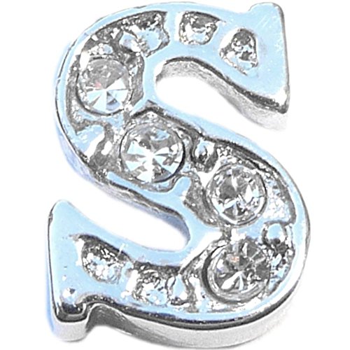 NewCharms Fancy Letter S Floating Locket Charm