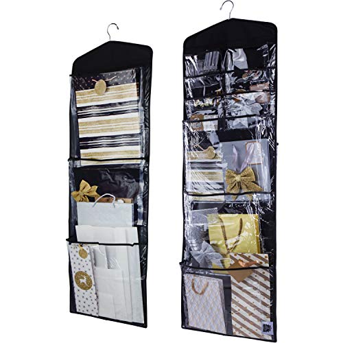Regal Bazaar Large Double-Sided Hanging Gift Bag Organizer and