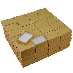 Jewelry Displays & Boxes Kraft Cotton Filled Jewelry Box #32 (Case of 100)
