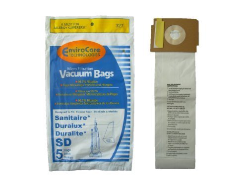 EnviroCare Replacement Vacuum Bags for Sanitaire, Duralux, and Duralite Style SD 10 Pack