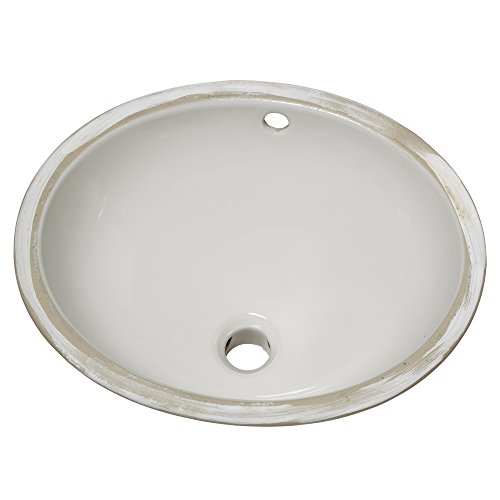 American Standard 0495.221.020 Ovalyn 17-Inch Basin Undercounter Bathroom Sink, White