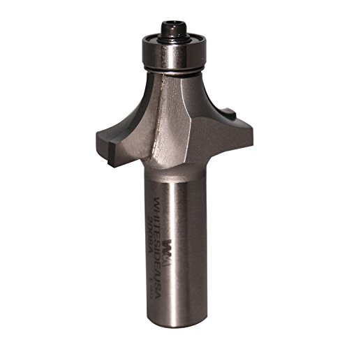 Whiteside Router Bits 2008A Round Over Bit with 7/16-Inch Radius, 1-3/8-Inch Large Diameter and 5/8-Inch Cutting Length
