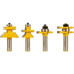 SHARPRO Spiral Upcut Router Bit Set 1/8 Inch Shank 1/8 Inch Cutting Dia ...