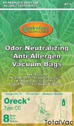 Oreck XL Odor Fighting Anti-Allergen Type CC Vacuum Bags