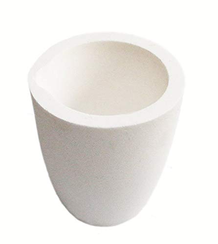 FY-STORE Quartz Melting Crucible Cup Furnace Melting Casting Refining Gold Silver Copper Casting Cup (1000g)