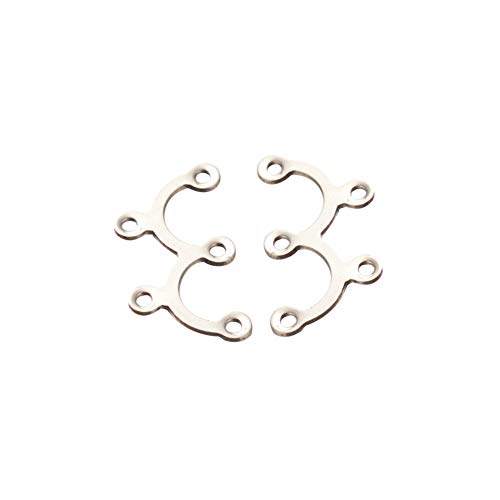 ARRICRAFT 200pcs Stainless Steel Chandelier Components Links Silver Tone Connector Jewelry Making Supply for Pendant Earring
