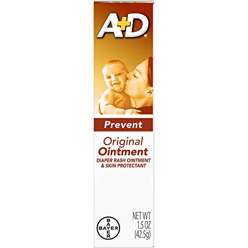 A&D A+D Original Diaper Rash Ointment, Baby Skin Protectant With Lanolin and Petrolatum, Seals Out Wetness, Helps Prevent Diaper