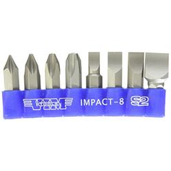 Vim Products Vim Tools Impact-8 Impact Quality S2 Bit Set - 8 Piece