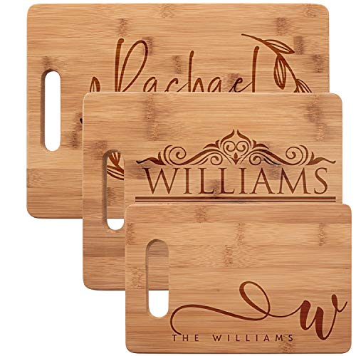 Be Burgundy Personalized Cutting Board, Bamboo Cutting Board - Personalized Gifts - Wedding Gifts for the Couple, Engagement Gifts, Gift