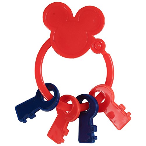 Disney Mickey Mouse Key Shape Keyring Teether