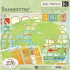 K&Company Brenda Walton Around The World 12-by-12-Inch Silhouette and Die-Cut Pack